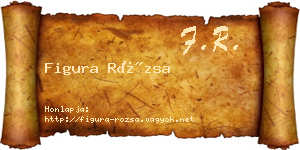 Figura Rózsa névjegykártya