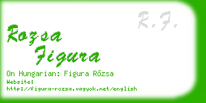 rozsa figura business card